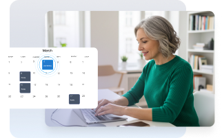 Automated delivery and scheduling interface with a localized calendar view for global lead conversion.